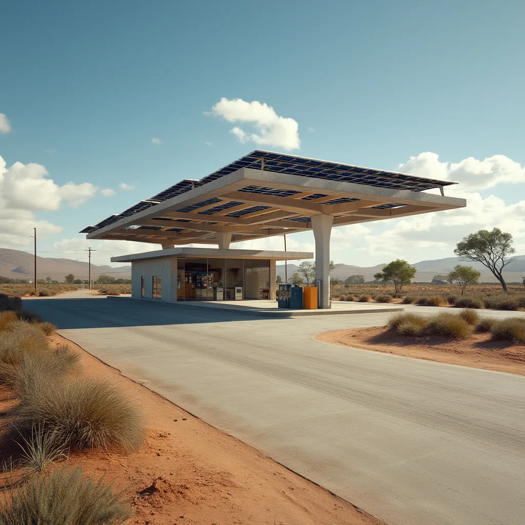 Estación de servicio con energía solar en el Norte Argentino